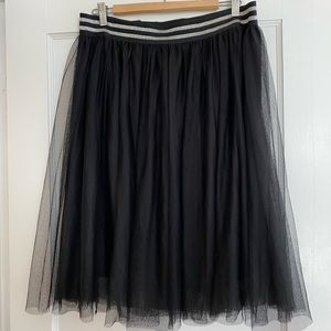 Black tulle skirt